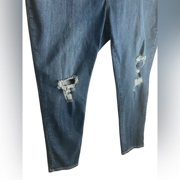 Women's Levi’s size 22W jeans Plus Size 721 High-Rise Skinny Jeans irregular - Picture 3 of 11